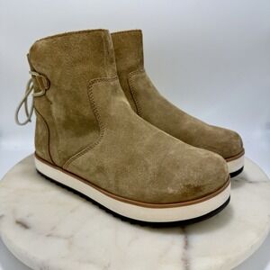 Merrell Juno Bluff Suede Polar Waterproof Booties Women's Size 8 Tan